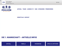 Tablet Screenshot of hsg-pohlheim.de